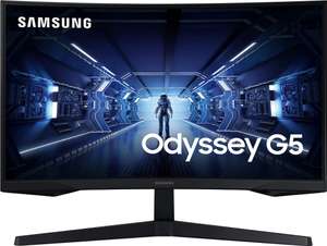 Монитор Samsung G5 Odyssey 27", изогнутый экран 1000R, 144 Гц, 1 мс, FreeSync, WQHD (из-за рубежа)