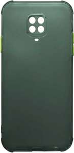 Чехол (клип-кейс) GRESSO Air_matt, для Xiaomi Redmi Note 9 Pro, зеленый (черный за 90₽ в описании)