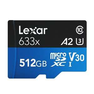 Карта MicroSD Lexar 633x 512гб A2