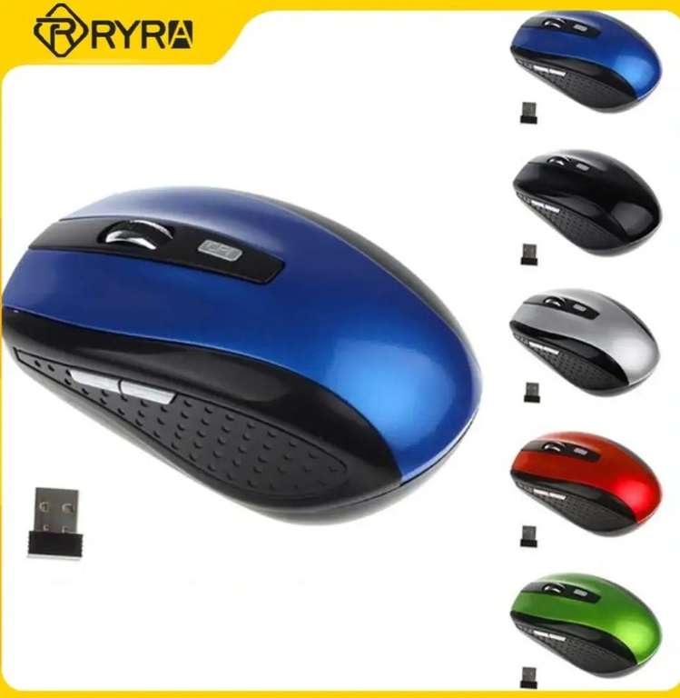 Беспроводная мышь RYRA, эргономичная, 6 клавиш, 2.4 ГГц