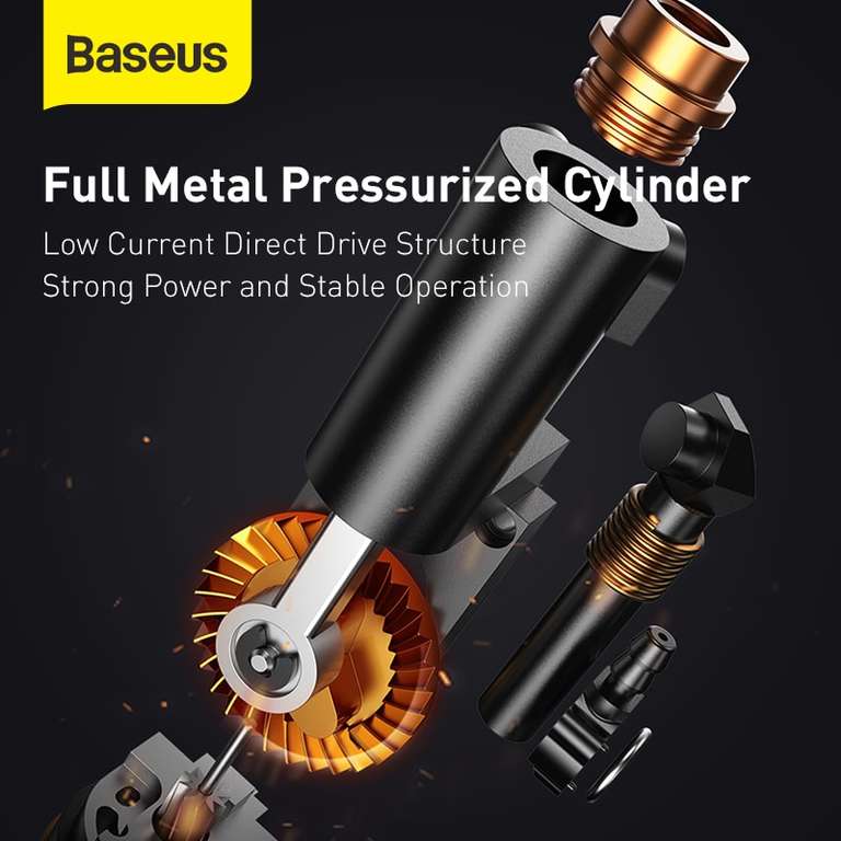 Автомобильный компрессор Baseus Energy Source Inflator Pump, 32 л/мин