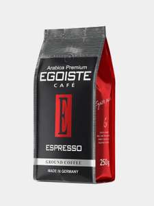 Кофе молотый EGOISTE Espresso полимерная упаковка 250 г