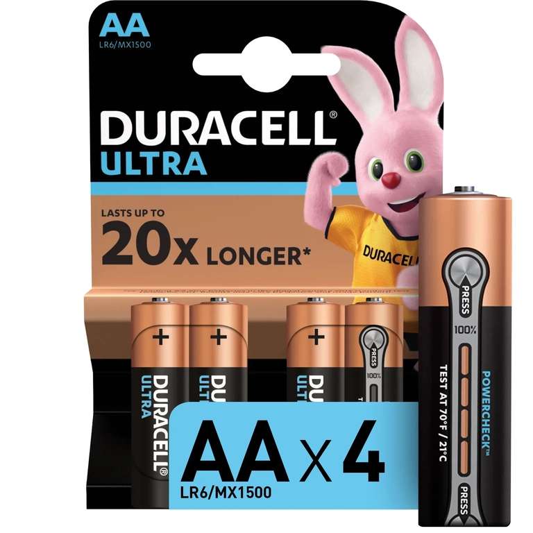 Батарейки Duracell Ultra AA/LR6 4 шт
