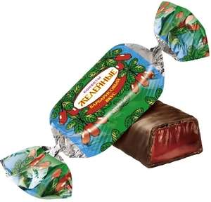 [Калуга] Конфеты шоколадные Красный Октябрь Желейные, с барбарисом, 2x250 г