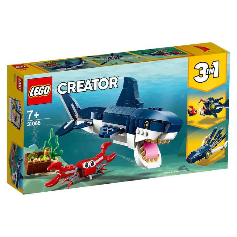 Конструктор LEGO Creator 31088 Глубоководные животные (230 деталей)