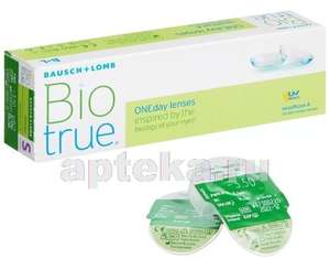 Однодневные контактные линзы/-4,75/ 30 шт. Bausch&lomb biotrue oneday