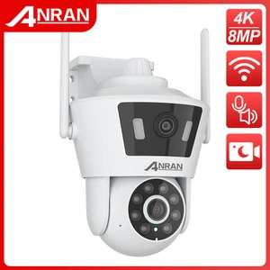Наружная поворотная IP-камера Anran с двумя объективами (напр., 8Мп)
