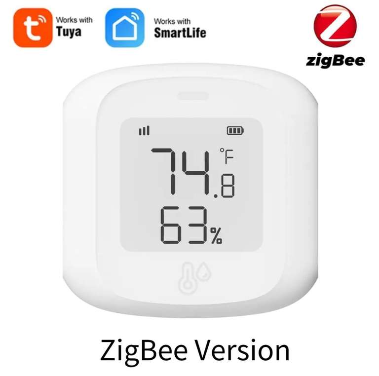 Датчик температуры и влажности Tuya WiFi ZigBee