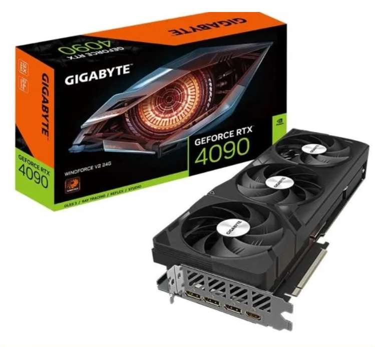 [НН и возм. др.] Видеокарта Gigabyte GeForce RTX 4090 WINDFORCE V2 24 ГБ (с картой Ozon)