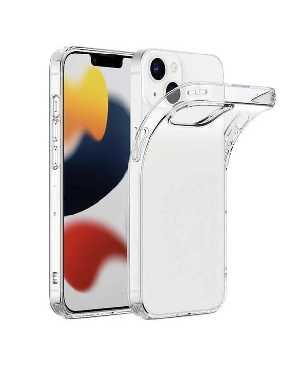 Прозрачный силиконовый чехол для Apple iPhone 13