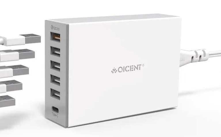 Зарядное устройство USB QIC 6 портов (из-за рубежа, по озон-карте)