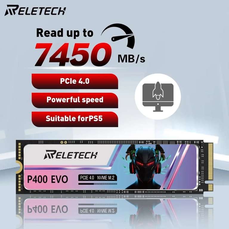 SSD Reletech P400 EVO 1Тб (PCIE 4.0x4 NVMe M.2)