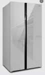 Холодильник Side by Side Hyundai CS5003F No Frost, белое стекло, 178 см, 537 л
