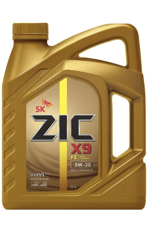 Моторное масло ZIC X9 FE 5w30 Синтетическое 4л