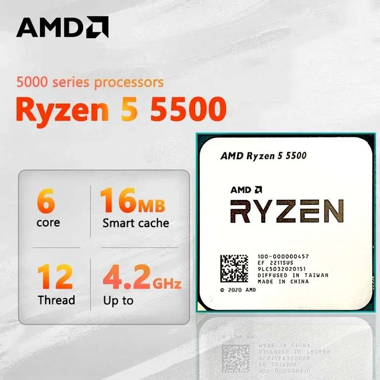 Процессор Ryzen 5 5500 (промо+т-банк=5944₽)