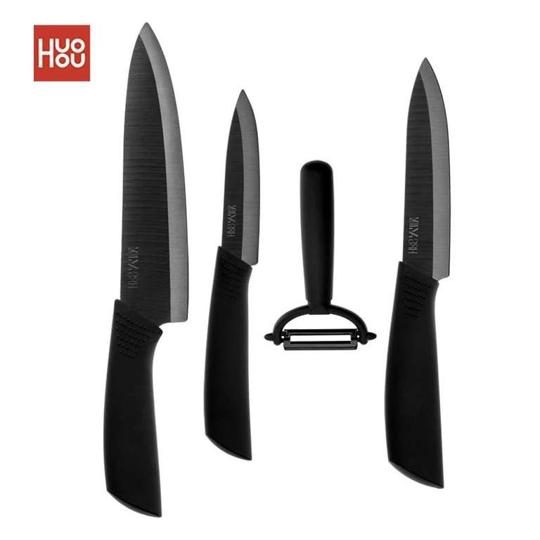 Набор керамических кухонных ножей Xiaomi Huohou Nano Ceramic Knife