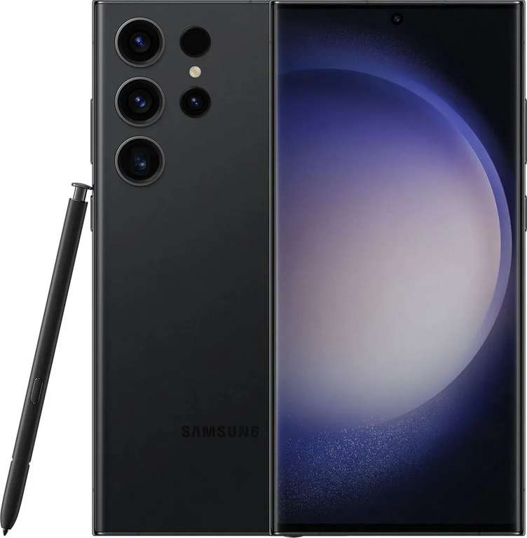 Смартфон Samsung Galaxy S23 Ultra, 12/256ГБ, черный (при оплате OZON-картой) (другие цвета в описании)