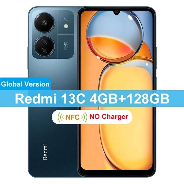 Смартфон Redmi 13C NFC, 4/128 Гб (Helio G85, 6.74, IPS, HD+, 5000 мАч)