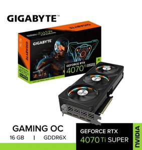 Видеокарта GeForce RTX 4070 Ti SUPER GAMING OC 16 ГБ (GV-N407TSGAMINGOC-16GD), 61597 ₽ c Ozon Картой