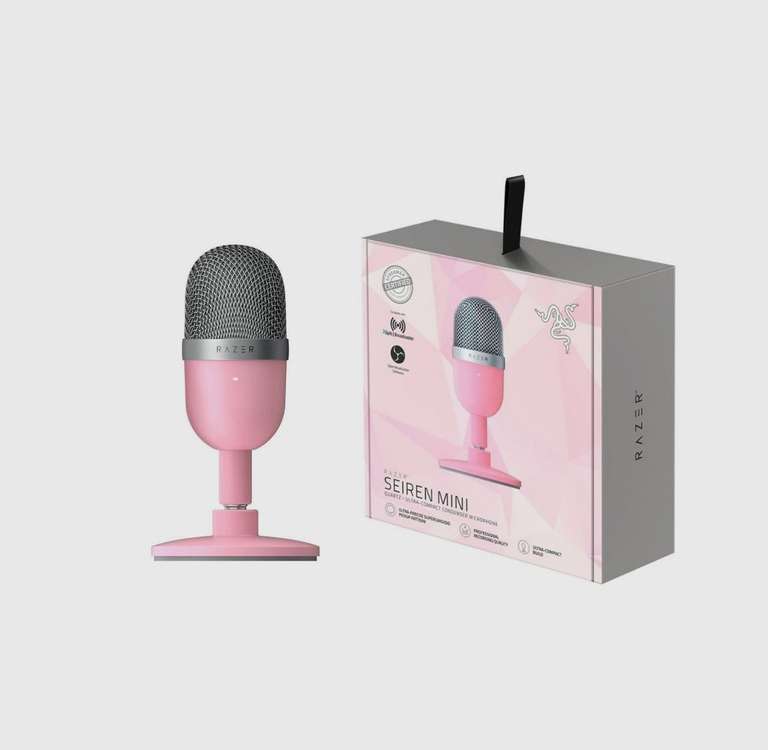 Настольный микрофон Razer seiren Mini, розовый (скидка по купону, доставка из-за рубежа)