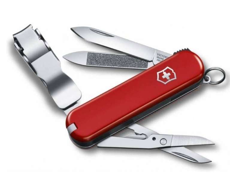 Складной нож Victorinox NailClip 580, функций: 8, 65мм, красный