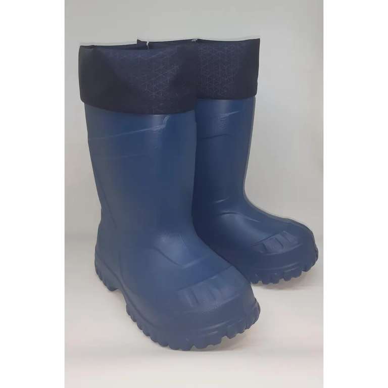 Детские ЭВА-сапоги DECATHLON с вкладным тёплым носком, синие, размер 29-30 (розовые - в описании)