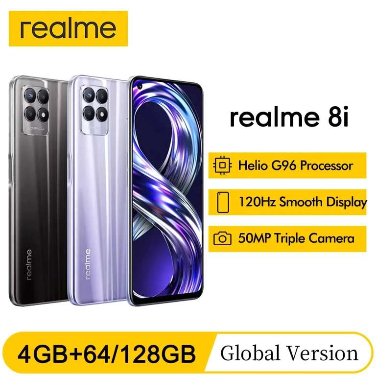 Смартфон Realme 8i 4+64GB (Через QIWI 9912)