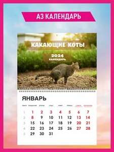 Календарь Какающие коты 2024 год