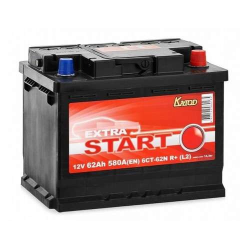 Скидки на автомобильные аккумуляторы в магазине Ситилинк (например, КАТОД EXTRA START Extra Start 62Ач 580A)