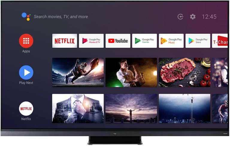 Телевизор MiniLED TCL 65C935, 65", QLED, 4K UltraHD, Google TV