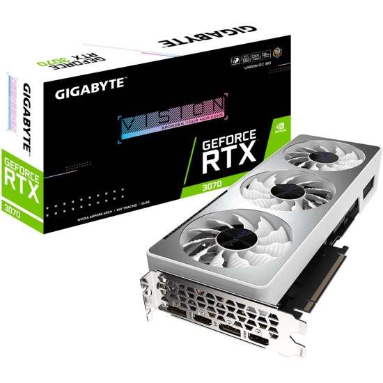 Видеокарта GIGABYTE GeForce RTX 3070 LHR 8192Mb VISION OC 2.0 (GV-N3070VISION OC-8GD 2.0)