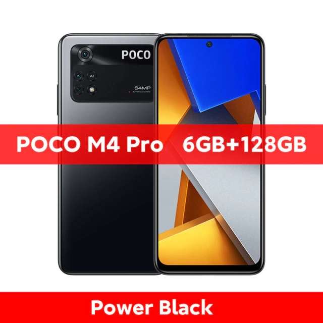Смартфон POCO M4 Pro 6+128 ГБ (NFC, Helio G96, Amoled 90 Гц)