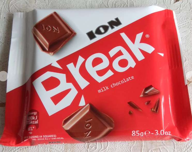 Шоколад ION | Break, молочный, 85 г(+52 бонусов)