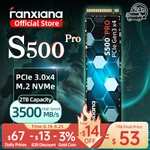 SSD NVMe M2 Fanxiang S500 Pro 1TB (с монетами 4250₽)