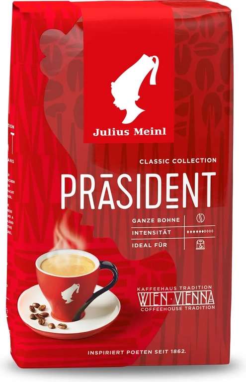 [СПБ] Кофе зерновой JULIUS MEINL Prasident натуральный жареный, 500г