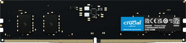 Оперативная память Crucial 8GB DDR5-4800 UDIMM (CT8G48C40U5)