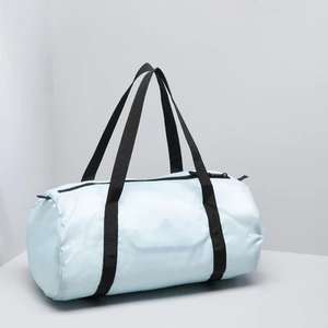 Спортивная сумка складная 15 л с принтом Decathlon Domyos (голубая и синяя)