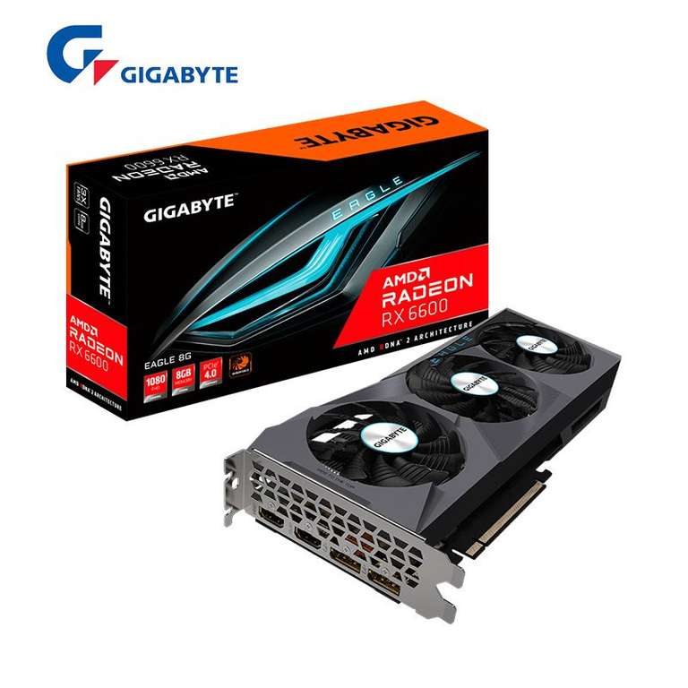 Видеокарта GIGABYTE RadeonRX 6600 EAGLE 8 Гб GDDR6 128 бит