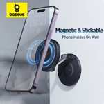 Держатель для телефона магнитный самоклеющийся Baseus Magpro Magnetic Foldable Phone Mount BS-HP014 для iPhone в двух цветах