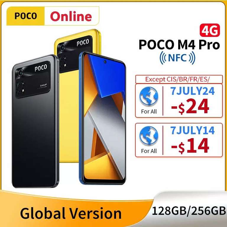 Смартфон Poco M4 Pro 4G 6/128 Гб глобальная версия