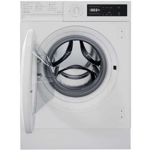 Встраиваемая стиральная машина Krona Kaya 1200 7k white на 7 кг загрузки (24165₽ при оплате картой Тинькофф)