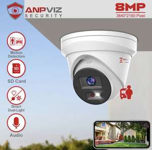 Уличная IP-камера ANPVIZ POE, 5MP (С монетами 3892₽)