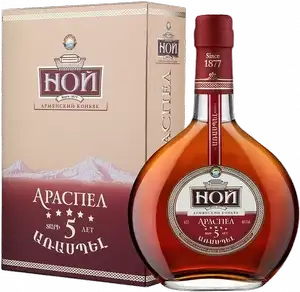 Коньяк Ной, Араспел, 5 лет, 40 %, 500 мл, gift box + 709 бонусов (ВИНЛАБ) МСК