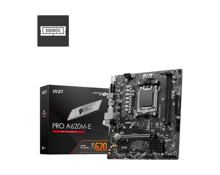 Материнская плата MSI PRO A620M-E (AM5, DDR5 6800 МГц)