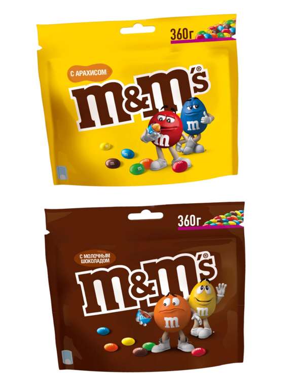 [Тамбов вз.др.] M&M с арахисом / шоколадом 360гр