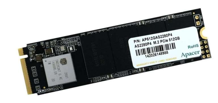 SSD жесткий диск APACER AP512GAS2280P4-1 512GB m.2 PCI-E