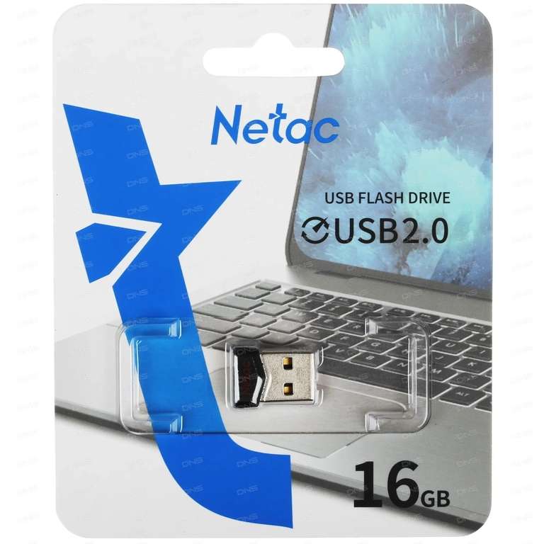 Флешка USB Netac UM81 Ultra compact, 16 ГБ