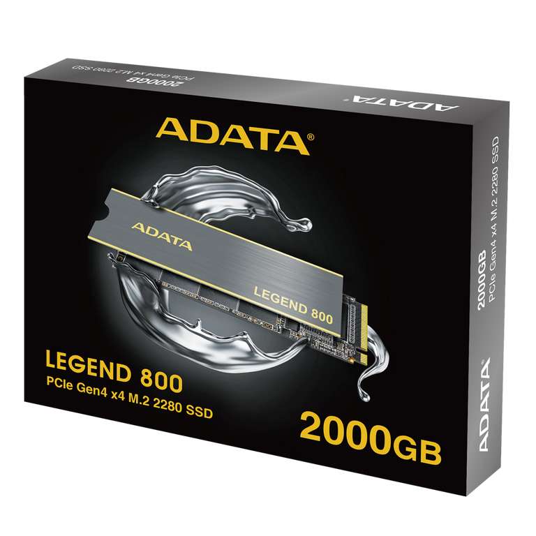 2 ТБ SSD-диск ADATA LEGEND 800 (PCIe Gen4x4, 3500/2800 (ALEG-800-2000GCS)