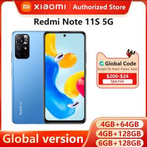 Смартфон redmi note 11s 5g nfc 64-128gb global