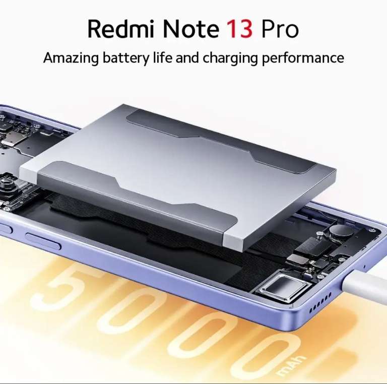 Смартфон Xiaomi Redmi Note 13 Pro, 8+256Гб, Helio G99, Amoled, 120гц, 200mp